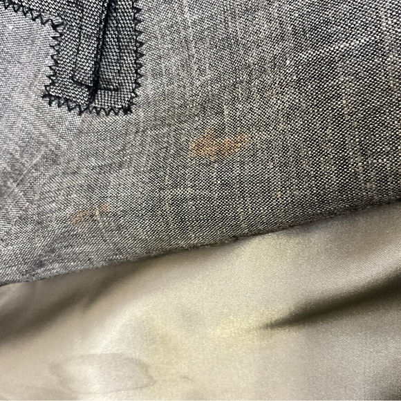 Womens Elie Tahari Grey Blazer & Pants Suit Set - Blazer Size 8, Pants Size 4 - Picture 14 of 16